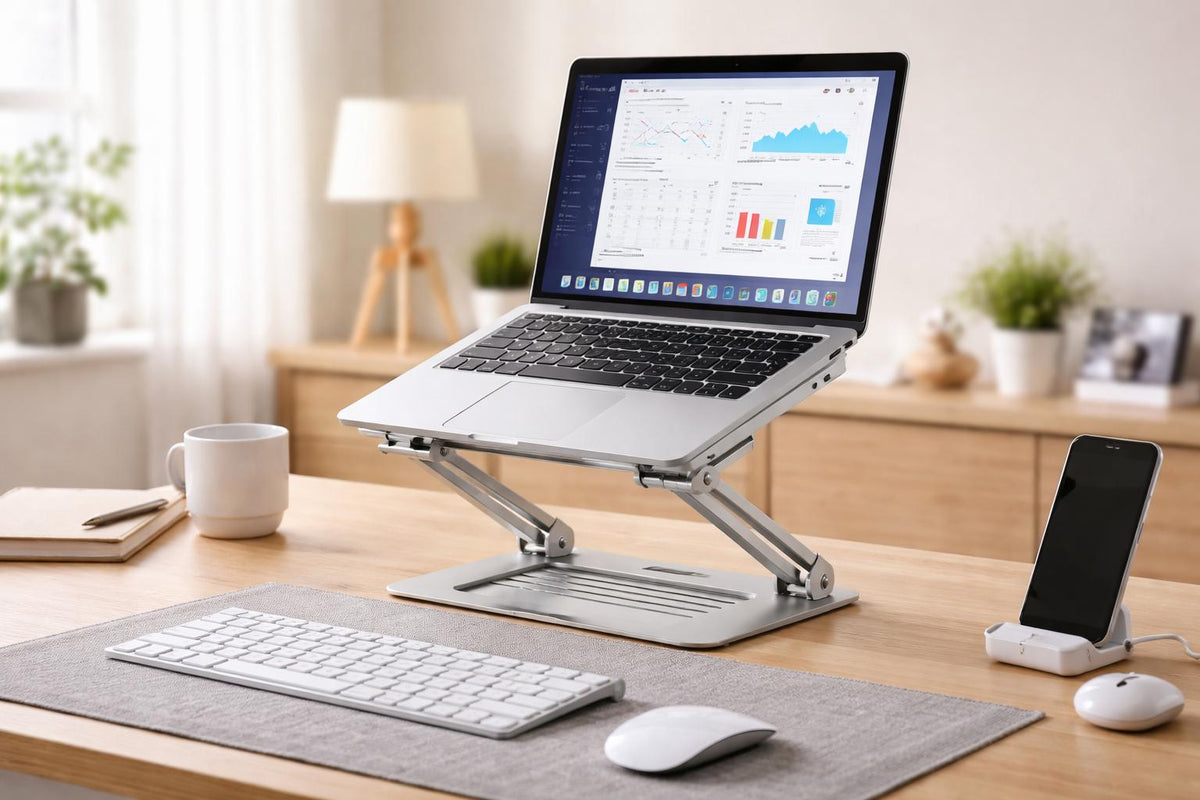 Adjustable Laptop Stand Folding Portable Bracket for Desk & Office