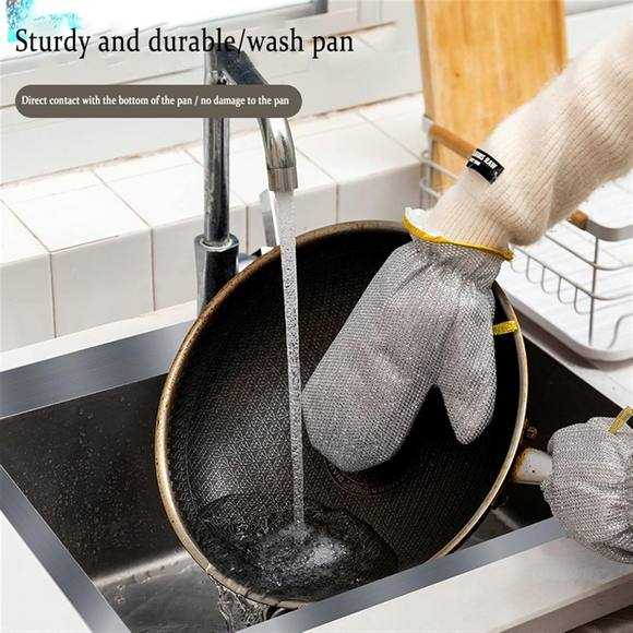 Steel Wire Dish Cleaning Gloves (Each)