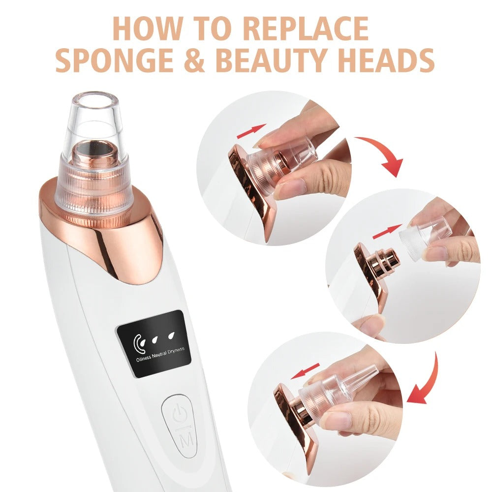 Electric Blackhead Remover Vacuum – Professional Pore Cleaner & Acne Removal Kit